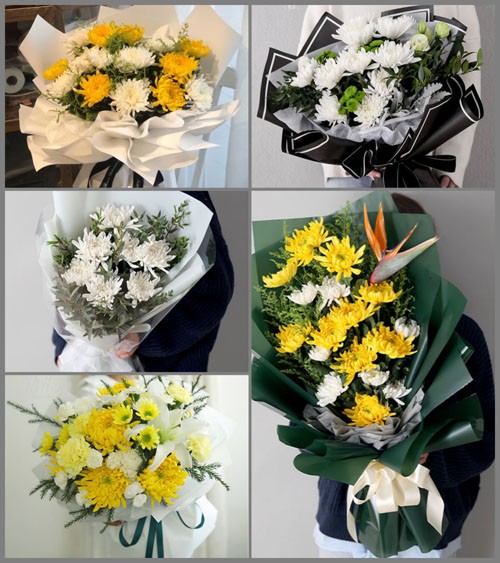 陕西渭南市大荔县许庄镇白事花束代送